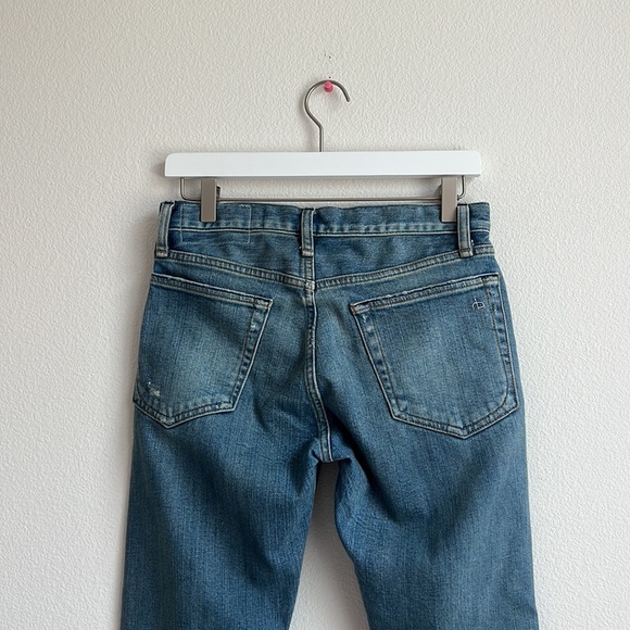 Rag & bone Fit 1 Low-Rise Fire Island Extra Slim Fit Light Indigo Jeans - Picture 12 of 16